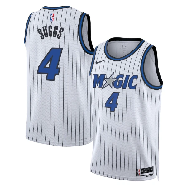 Maillot Homme Orlando Magic Jalen Suggs Association Edition 2025-26 Blanc Swingman