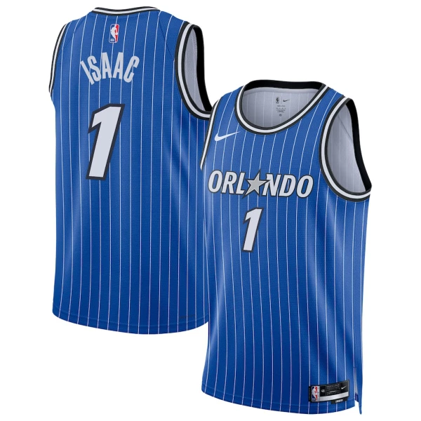 Maillot Homme Orlando Magic Jonathan Isaac Icon Edition 2025-26 Bleu Swingman