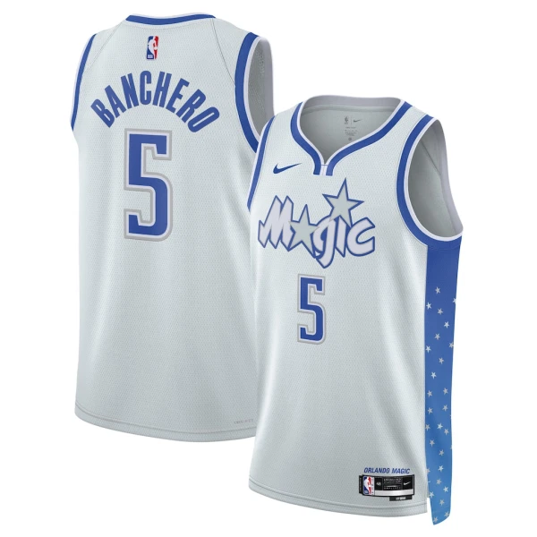 Maillot Homme Orlando Magic Paolo Banchero City Edition 2025-26 Blanc Swingman