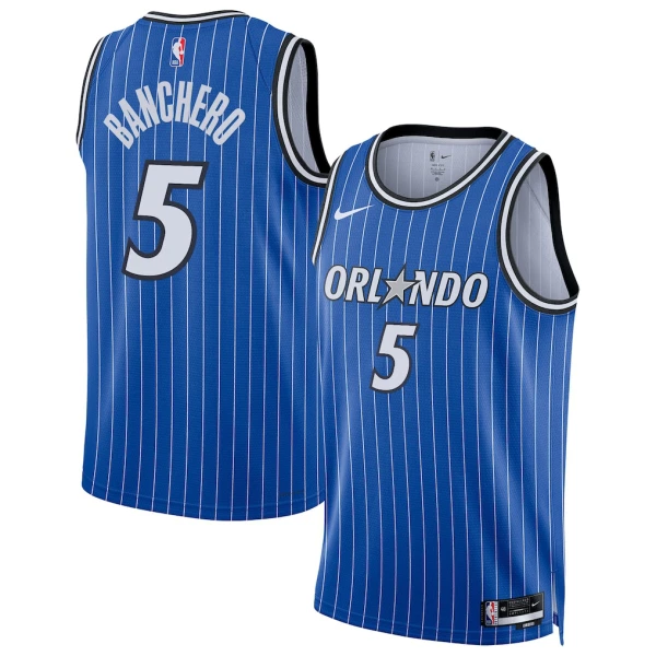 Maillot Homme Orlando Magic Paolo Banchero Icon Edition 2025-26 Bleu Swingman