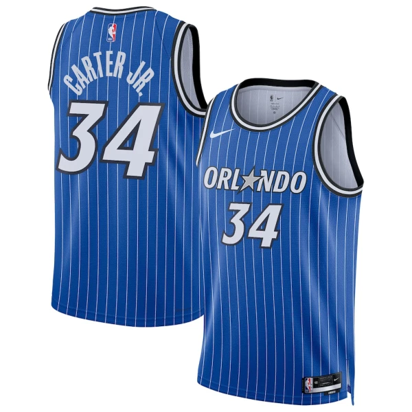 Maillot Homme Orlando Magic Wendell Carter JR Icon Edition 2025-26 Bleu Swingman