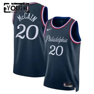 Maillot Enfant Philadelphia 76ers Jared Mccain City Edition 2025-26 Navy Swingman