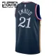 Maillot Enfant Philadelphia 76ers Joel Embiid City Edition 2025-26 Navy Swingman