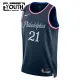 Maillot Enfant Philadelphia 76ers Joel Embiid City Edition 2025-26 Navy Swingman