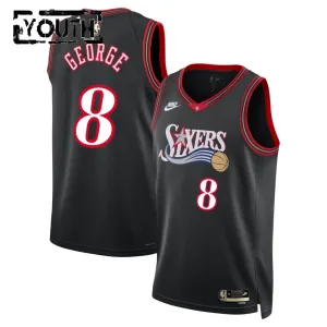 Maillot Enfant Philadelphia 76ers Paul George Classic Edition 2025-26 Noir Swingman