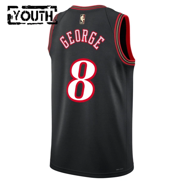 Maillot Enfant Philadelphia 76ers Paul George Classic Edition 2025-26 Noir Swingman