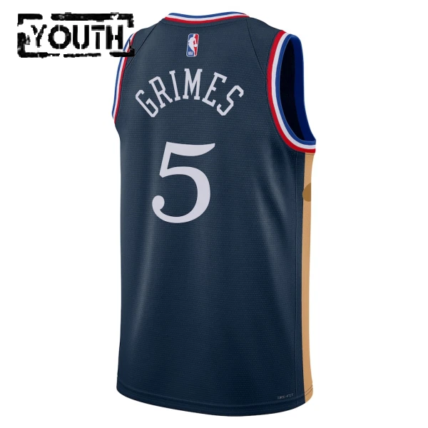 Maillot Enfant Philadelphia 76ers Quentin Grimes City Edition 2025-26 Navy Swingman