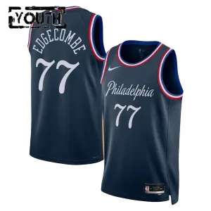 Maillot Enfant Philadelphia 76ers VJ Edgecombe City Edition 2025-26 Navy Swingman