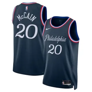 Maillot Homme Philadelphia 76ers Jared Mccain City Edition 2025-26 Navy Swingman