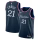 Maillot Homme Philadelphia 76ers Joel Embiid City Edition 2025-26 Navy Swingman