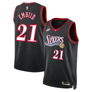 Maillot Homme Philadelphia 76ers Joel Embiid Classic Edition 2025-26 Noir Swingman