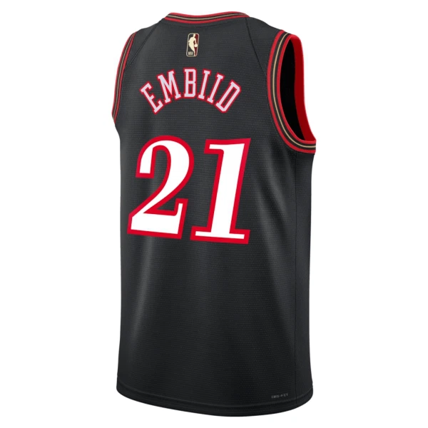 Maillot Homme Philadelphia 76ers Joel Embiid Classic Edition 2025-26 Noir Swingman