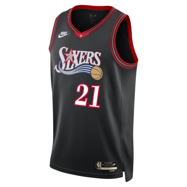 Maillot Homme Philadelphia 76ers Joel Embiid Classic Edition 2025-26 Noir Swingman
