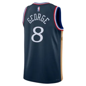 Maillot Homme Philadelphia 76ers Paul George City Edition 2025-26 Navy Swingman