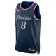 Maillot Homme Philadelphia 76ers Paul George City Edition 2025-26 Navy Swingman