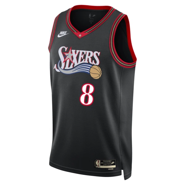 Maillot Homme Philadelphia 76ers Paul George Classic Edition 2025-26 Noir Swingman