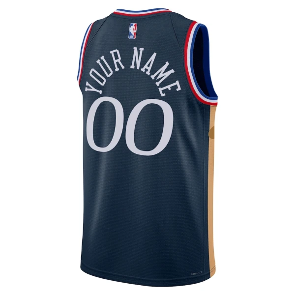 Maillot Homme Philadelphia 76ers Personnalisé City Edition 2025-26 Navy Swingman