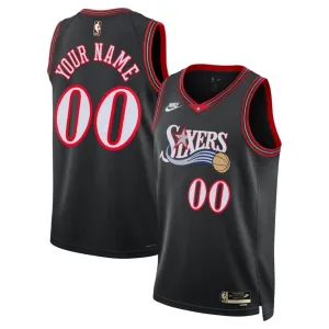 Maillot Homme Philadelphia 76ers Personnalisé Classic Edition 2025-26 Noir Swingman