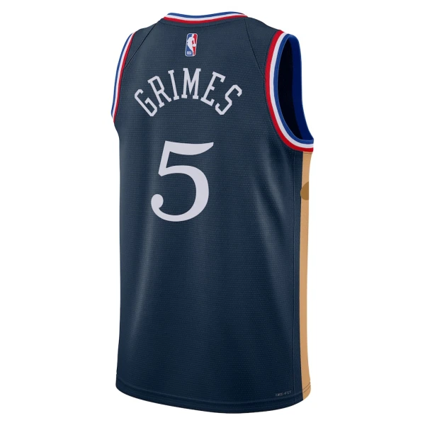 Maillot Homme Philadelphia 76ers Quentin Grimes City Edition 2025-26 Navy Swingman