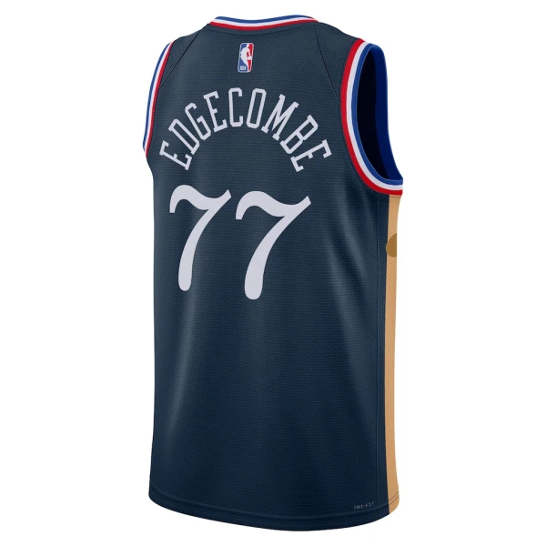 Maillot Homme Philadelphia 76ers VJ Edgecombe City Edition 2025-26 Navy Swingman