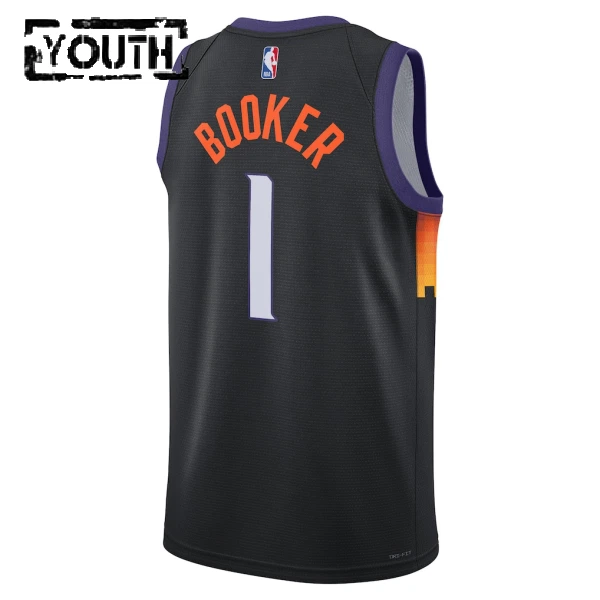 Maillot Enfant Phoenix Suns Devin Booker City Edition 2025-26 Noir Swingman