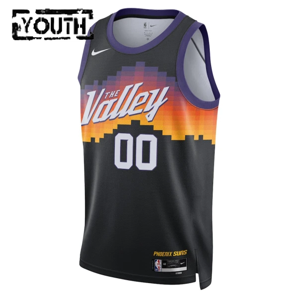 Maillot Enfant Phoenix Suns Personnalisé City Edition 2025-26 Noir Swingman