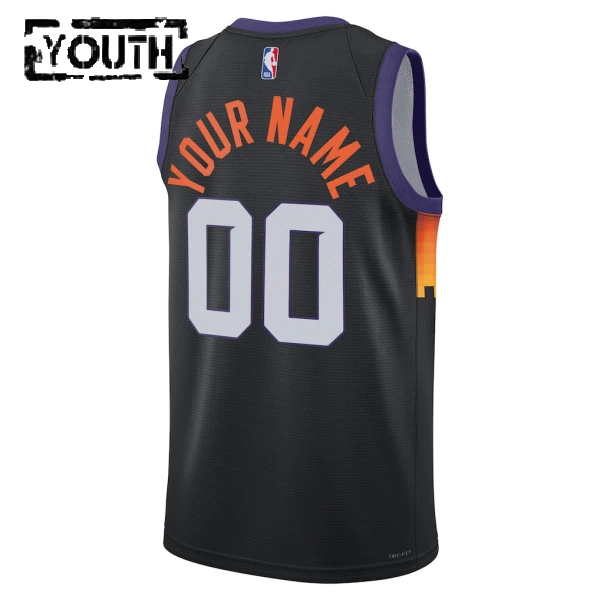 Maillot Enfant Phoenix Suns Personnalisé City Edition 2025-26 Noir Swingman