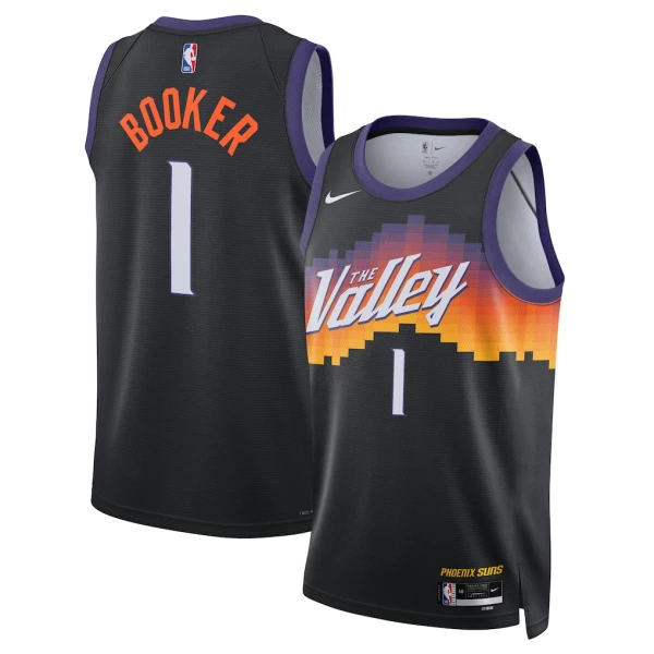 Maillot Homme Phoenix Suns Devin Booker City Edition 2025-26 Noir Swingman