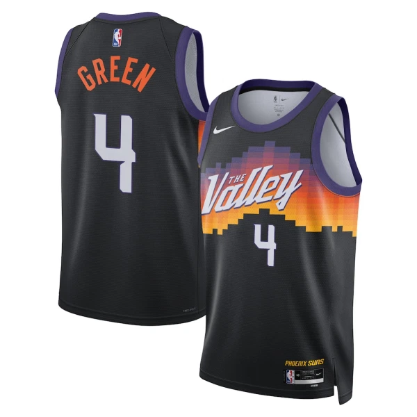 Maillot Homme Phoenix Suns Jalen Green City Edition 2025-26 Noir Swingman