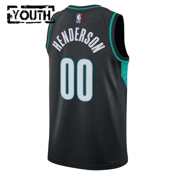 Maillot Enfant Portland Trail Blazers Scoot Henderson City Edition 2025-26 Noir Swingman