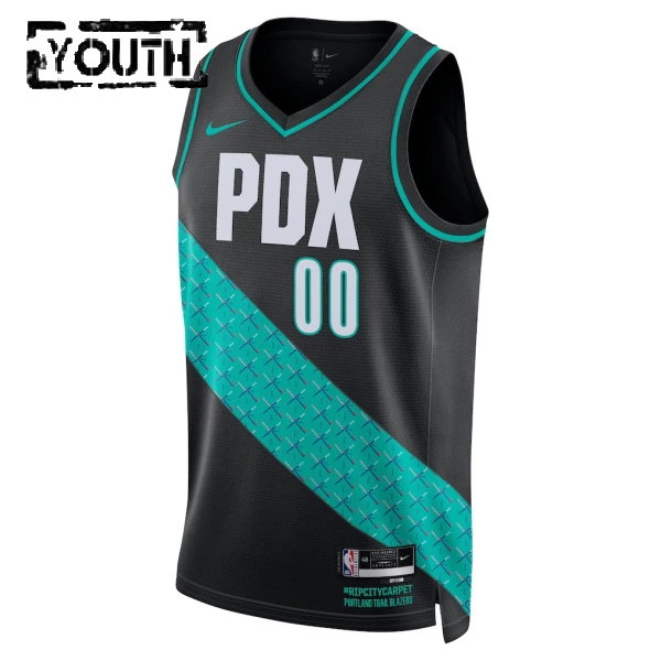 Maillot Enfant Portland Trail Blazers Scoot Henderson City Edition 2025-26 Noir Swingman
