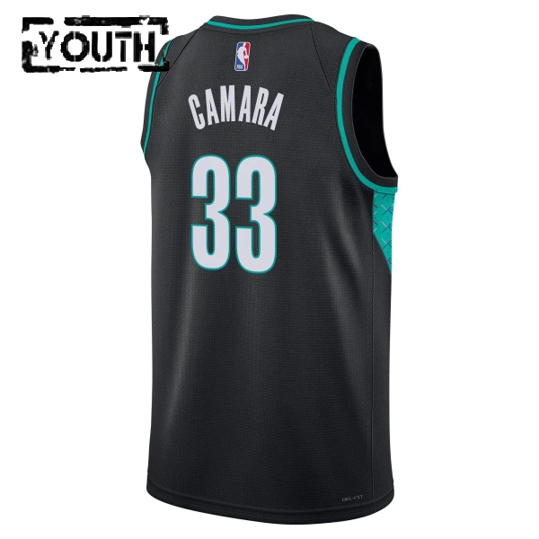 Maillot Enfant Portland Trail Blazers Toumani Camara City Edition 2025-26 Noir Swingman