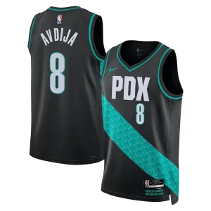 Maillot Homme Portland Trail Blazers Deni Avdija City Edition 2025-26 Noir Swingman