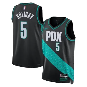 Maillot Homme Portland Trail Blazers Jrue Holiday City Edition 2025-26 Noir Swingman