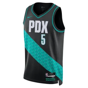 Maillot Homme Portland Trail Blazers Jrue Holiday City Edition 2025-26 Noir Swingman