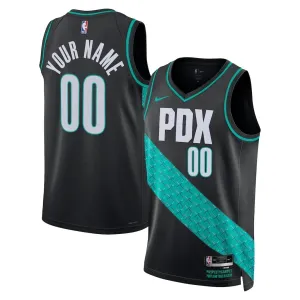Maillot Homme Portland Trail Blazers Personnalisé City Edition 2025-26 Noir Swingman