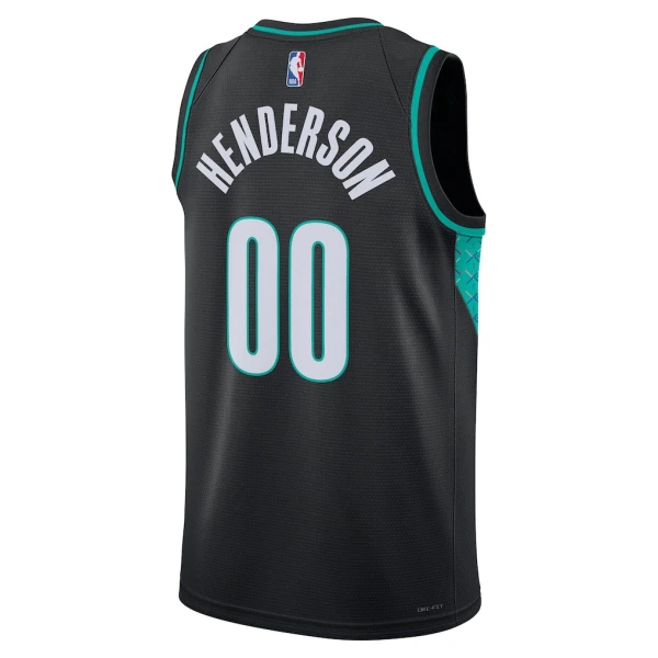 Maillot Homme Portland Trail Blazers Scoot Henderson City Edition 2025-26 Noir Swingman