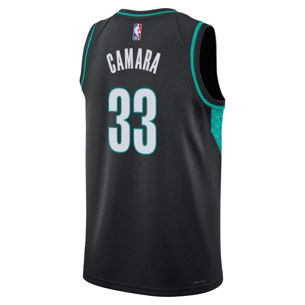 Maillot Homme Portland Trail Blazers Toumani Camara City Edition 2025-26 Noir Swingman