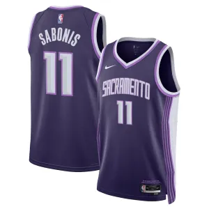 Maillot Homme Sacramento Kings Domantas Sabonis City Edition 2025-26 Violet Swingman