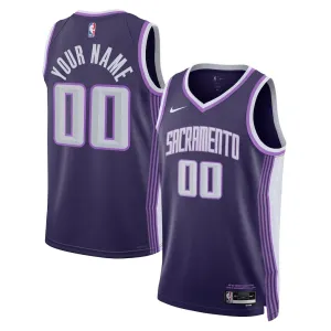 Maillot Homme Sacramento Kings Personnalisé City Edition 2025-26 Violet Swingman