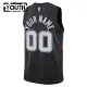 Maillot Enfant San Antonio Spurs Personnalisé City Edition 2025-26 Noir Swingman