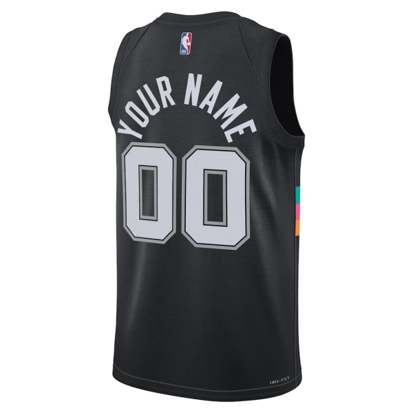 Maillot Homme San Antonio Spurs Personnalisé City Edition 2025-26 Noir Swingman