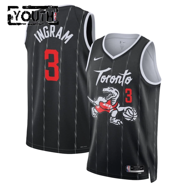 Maillot Enfant Toronto Raptors Brandon Ingram City Edition 2025-26 Noir Swingman