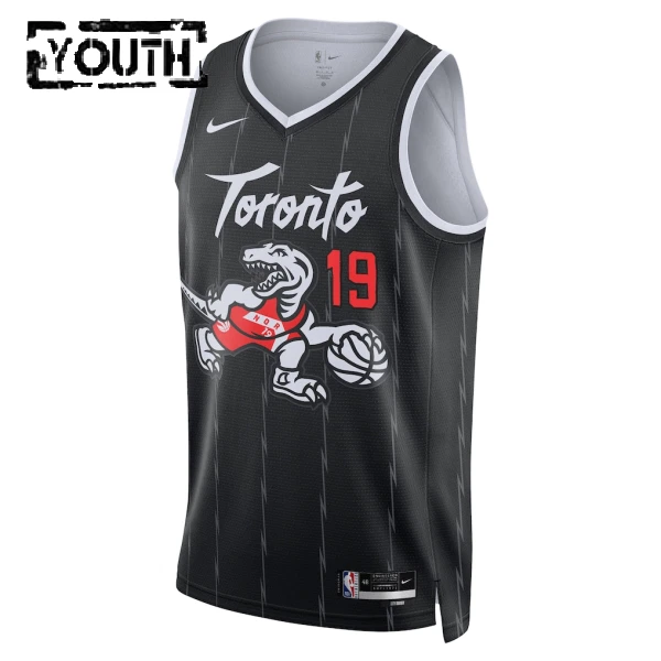 Maillot Enfant Toronto Raptors Jakob Poeltl City Edition 2025-26 Noir Swingman
