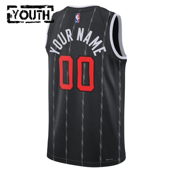 Maillot Enfant Toronto Raptors Personnalisé City Edition 2025-26 Noir Swingman