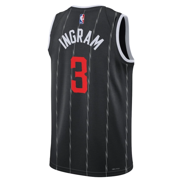 Maillot Homme Toronto Raptors Brandon Ingram City Edition 2025-26 Noir Swingman