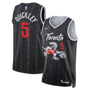 Maillot Homme Toronto Raptors Immanuel Quickley City Edition 2025-26 Noir Swingman