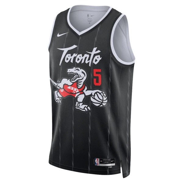 Maillot Homme Toronto Raptors Immanuel Quickley City Edition 2025-26 Noir Swingman