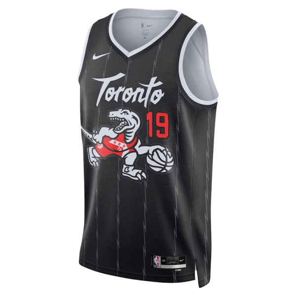 Maillot Homme Toronto Raptors Jakob Poeltl City Edition 2025-26 Noir Swingman