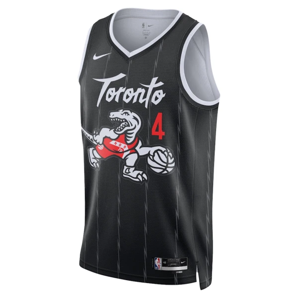 Maillot Homme Toronto Raptors Scottie Barnes City Edition 2025-26 Noir Swingman